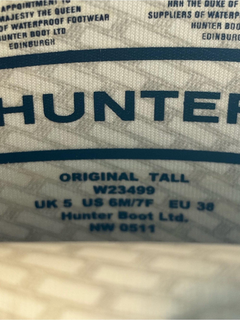 Hunter Tall Women's Rain Boots in Matte Black Size 7 - Picture 13 of 13